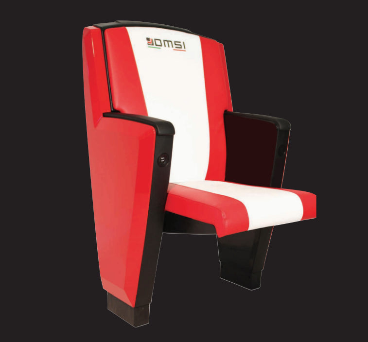 Poltrona per impianti sportivi e sale conferenza Leonardo Silver