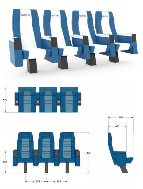 Struttura Panchina Calciatori o Arbitri su ruote esempio da mt 6,00