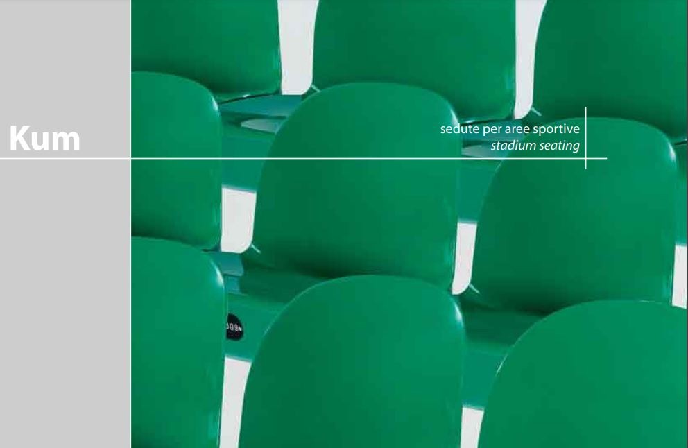 Sedile seduta a scocca BERIC in PA modello KUM anti UV + Ignifugo