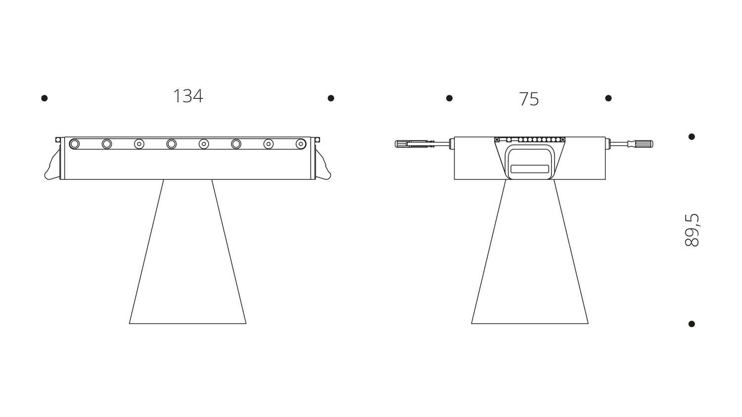 Calcio Balilla Fas Ciclope Nero Per Interno ed Esterno Aste Rientranti