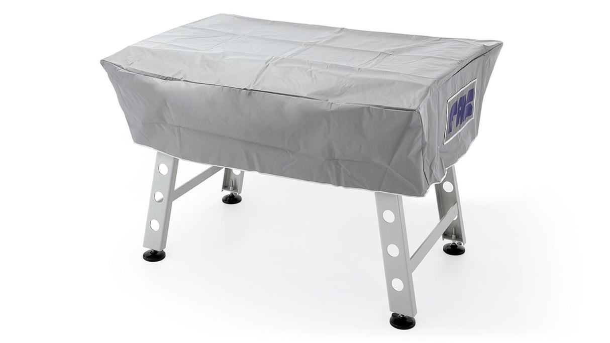 Calcio Balilla Fas Rainbow Bianco Grigio Coperto Con Vetro Aste Rientranti