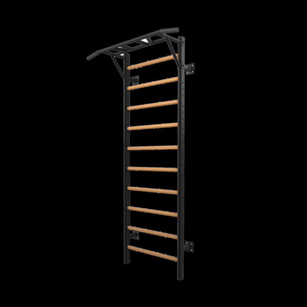 Spalliera multifunzionale con pull up bar e pioli in faggio massello