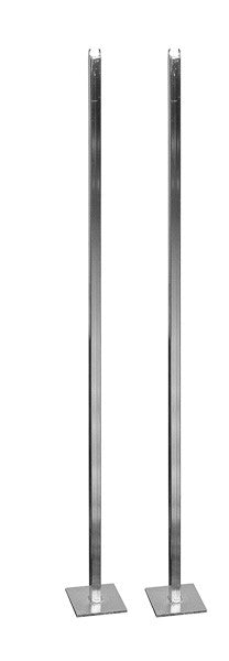 Coppia paletti in acciaio zincato per sostegno rete gioco tennis singolo S04868