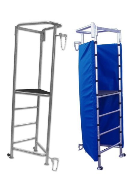 Palchetto per arbitro beach volley in acciaio zincato con protezione frontale S05070