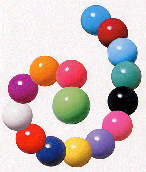 Palla per ginnastica ritmica di caucciù naturale Sasaki, omologata FIG per competizioni, monocolore S01208