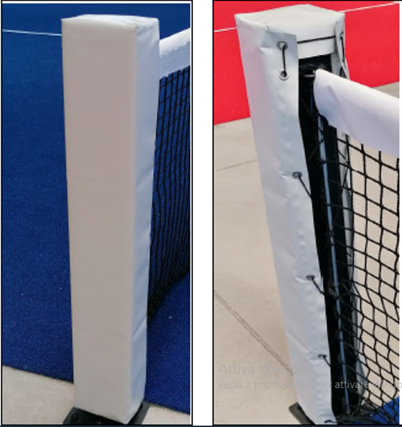 COPPIA di Protezioni QUADRATE campi Padel Antinfortunistiche pali rete Prezzo indicativo, Varie misure