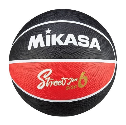 Pallone basket gomma green Mikasa Misura 6 Nero e Rosso