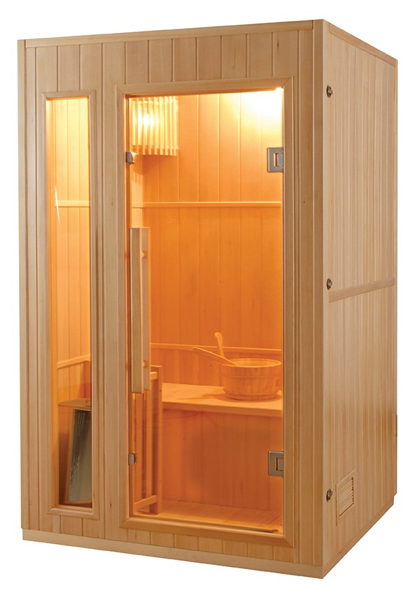 Sauna a vapore Finlandese mod. ZEN-2 posti Pacchetto completo 4.5kW Black Wall Cod. SN-ZEN2PKLX