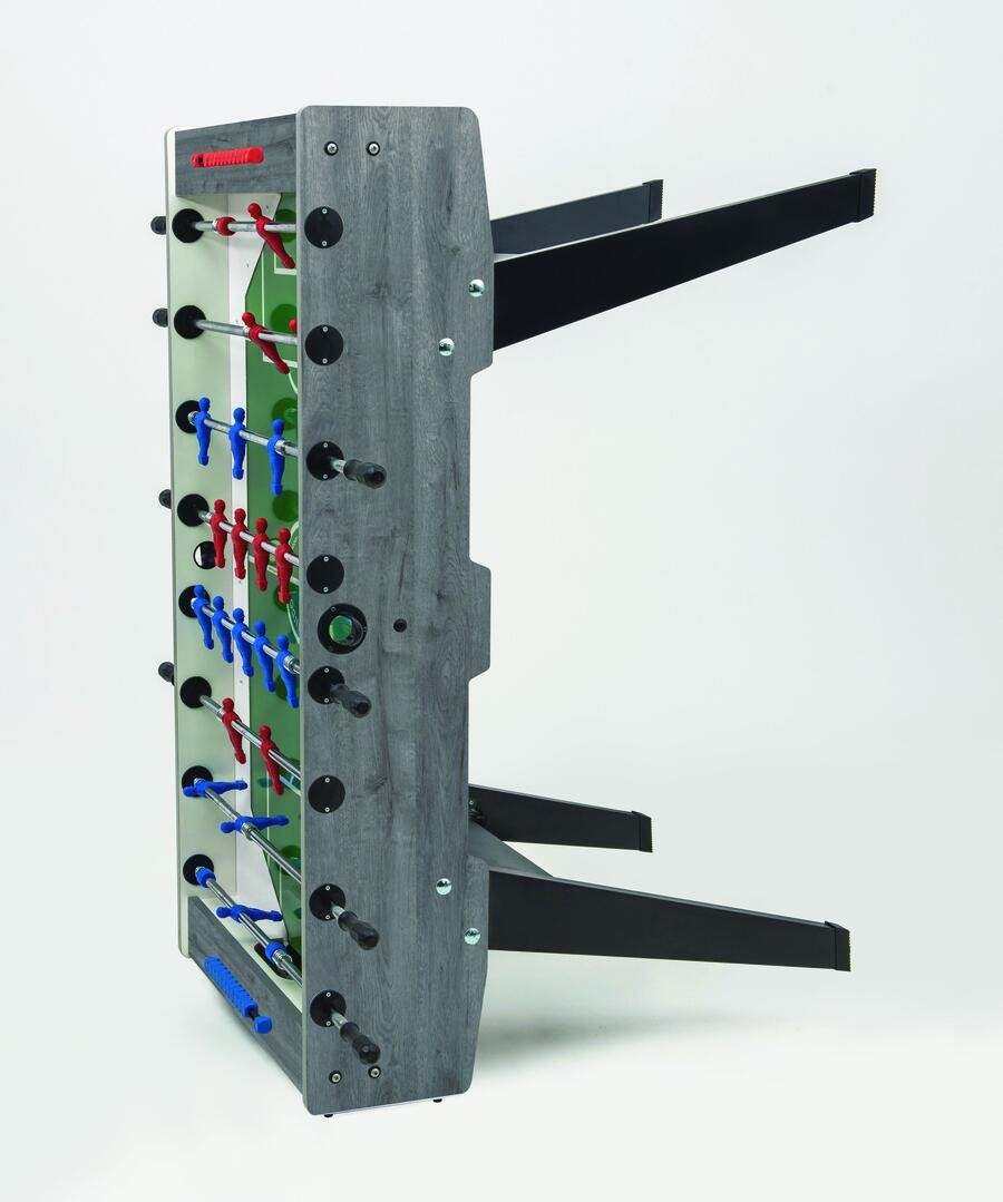 Calciobalilla Champion rovere grigio Ar gambe pieghevoli