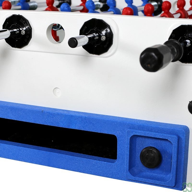 Calciobalilla Storm Happy Days Family Outdoor Aste Passanti Doppia Cromatura