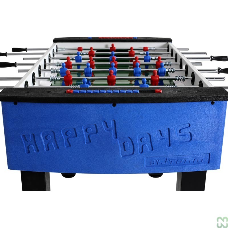 Calciobalilla Storm Happy Days Family Outdoor Aste Passanti Doppia Cromatura