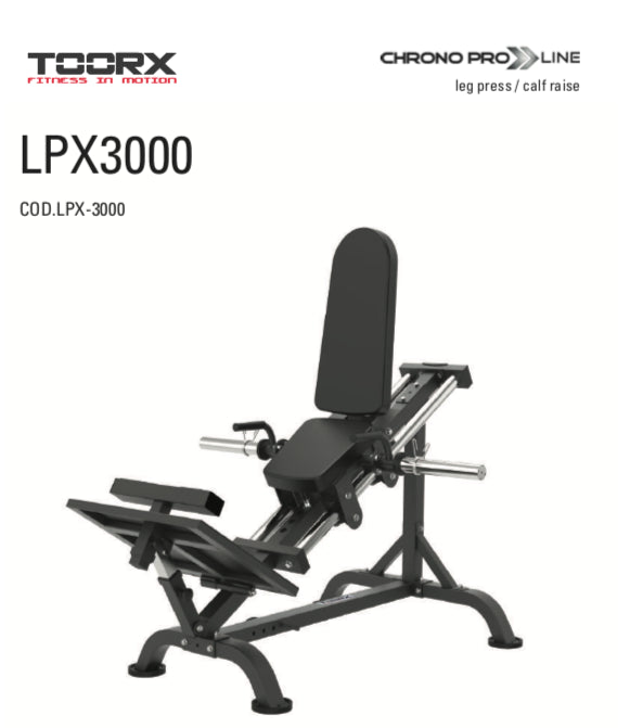 Leg press E Calf Raise Toorx Professional LPX 3000 attrezzo 2 in 1