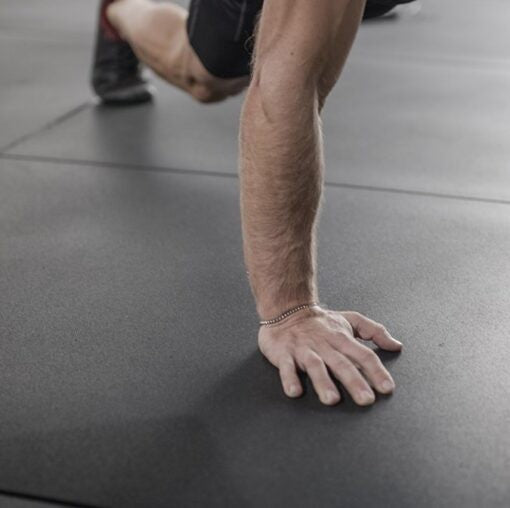 Pavimentazione SQUARE INDOOR GOMMA FIT mattonella antitrauma gomma mis 1x1m