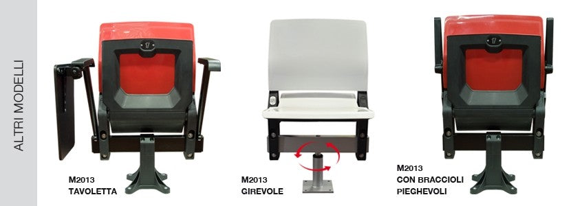 Seduta sedile OMSI M2013 ignifughe e AUV su panca