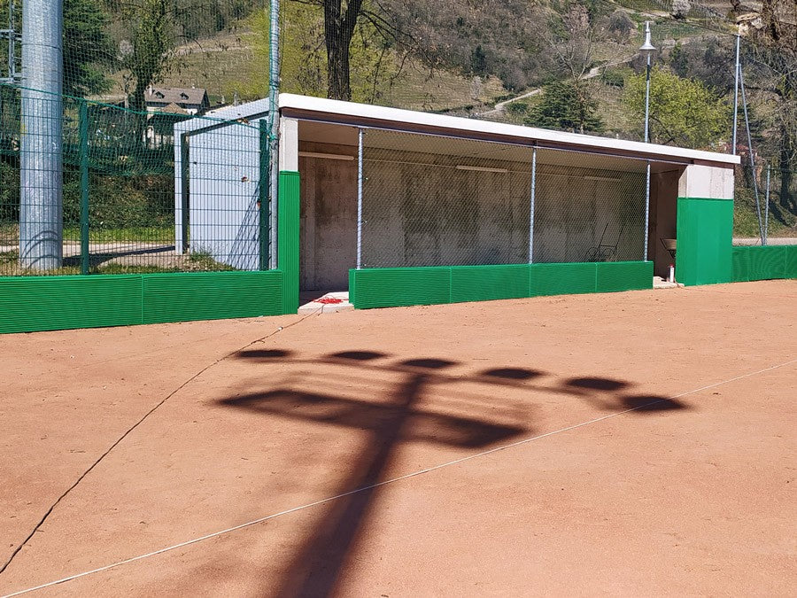 protezione pali interno campo calcetto imbottite misura personalizzabile standard 200x10x5 cm