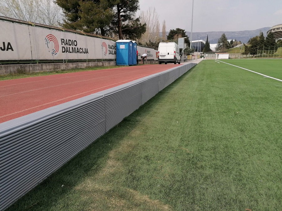 protezione pali interno campo calcetto imbottite misura personalizzabile standard 200x10x5 cm