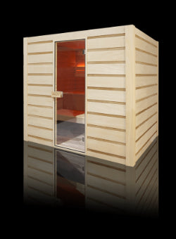 Sauna Finlandese Tradizionale modello Eccolo 6 Posti 6 Kw e pietre incluse Cod. HL-EC04PKUP
