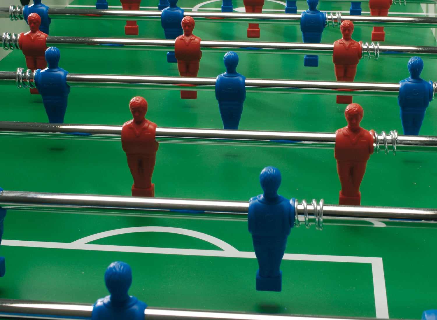 CALCIO BALILLA GARLANDO XXL 8 GIOCATORI, CAMPO GIOCO LUNGO ASTE RIENTRANTI