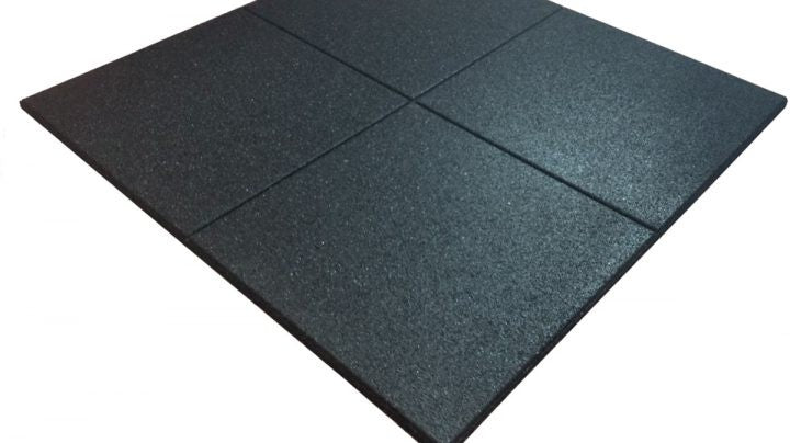 Pavimentazione Antitrauma Securfit gomma riciclata misure 100x100 nere, rosse o verdi, diversi spessori