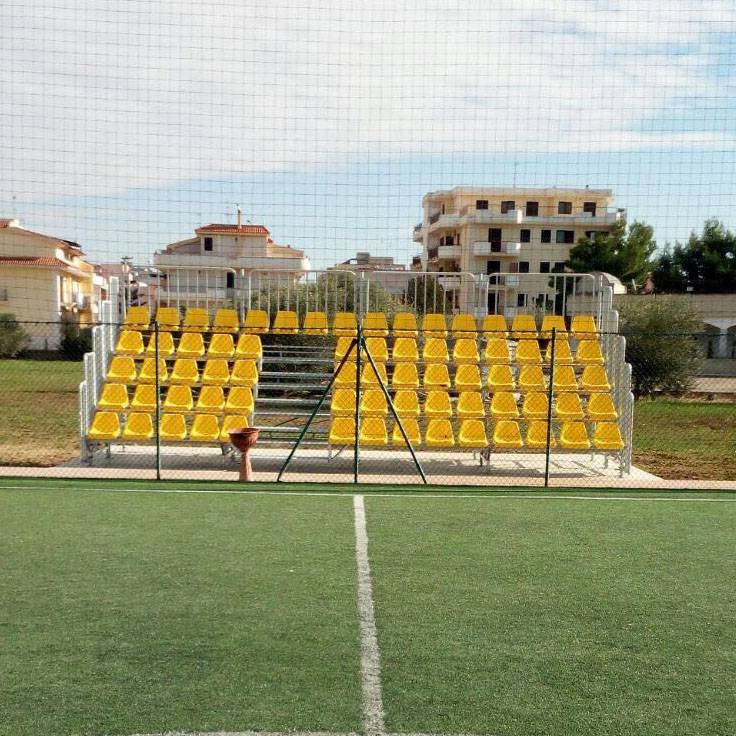 Tribuna fissa zincata per esterno art. 8500 ESEMPIO COSTO TRIBUNE DA MT 12 X 4 FILE