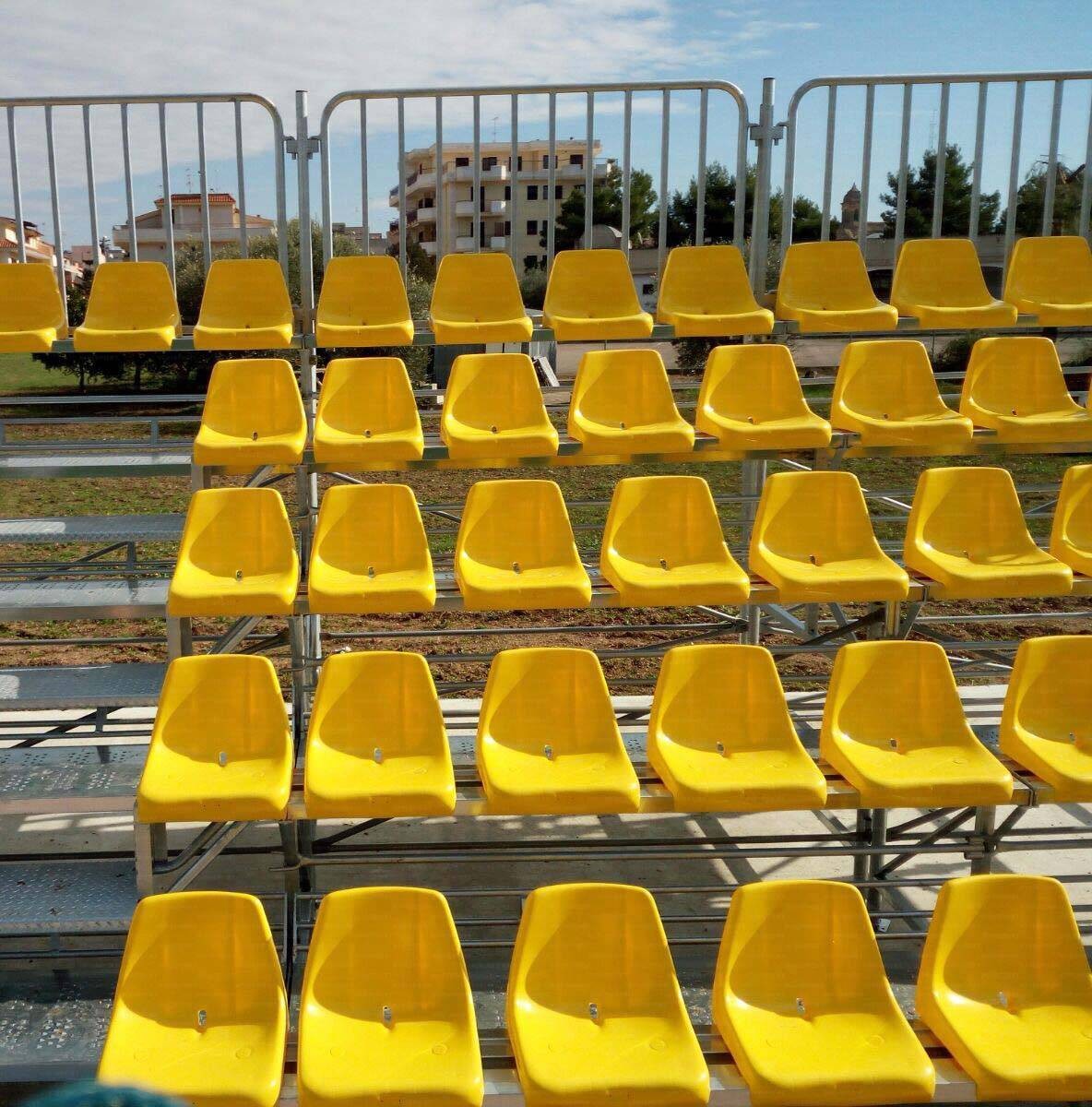 Tribuna fissa zincata per esterno art. 8500 ESEMPIO COSTO TRIBUNE DA MT 12 X 4 FILE