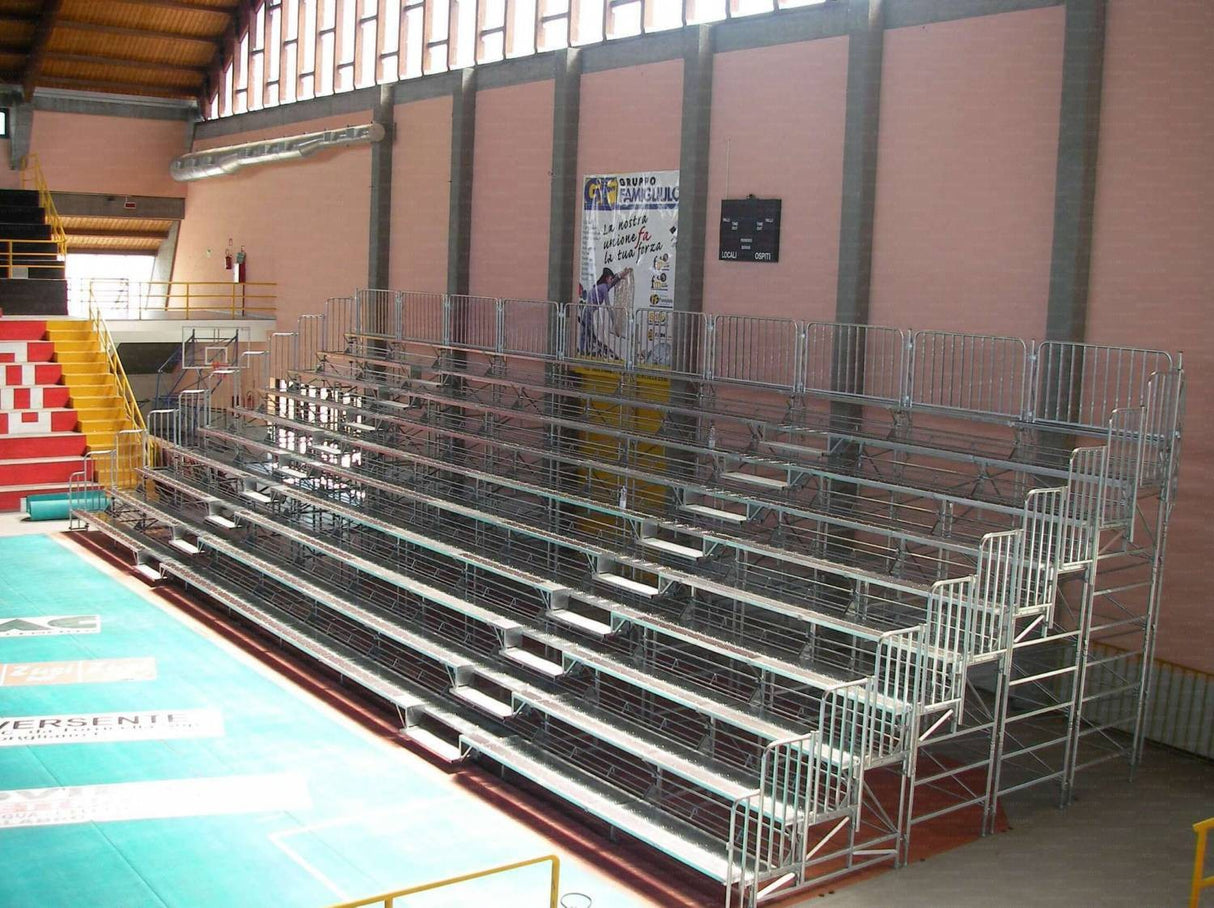 Tribuna fissa zincata per esterno art. 8500 ESEMPIO COSTO TRIBUNE DA MT 12 X 4 FILE