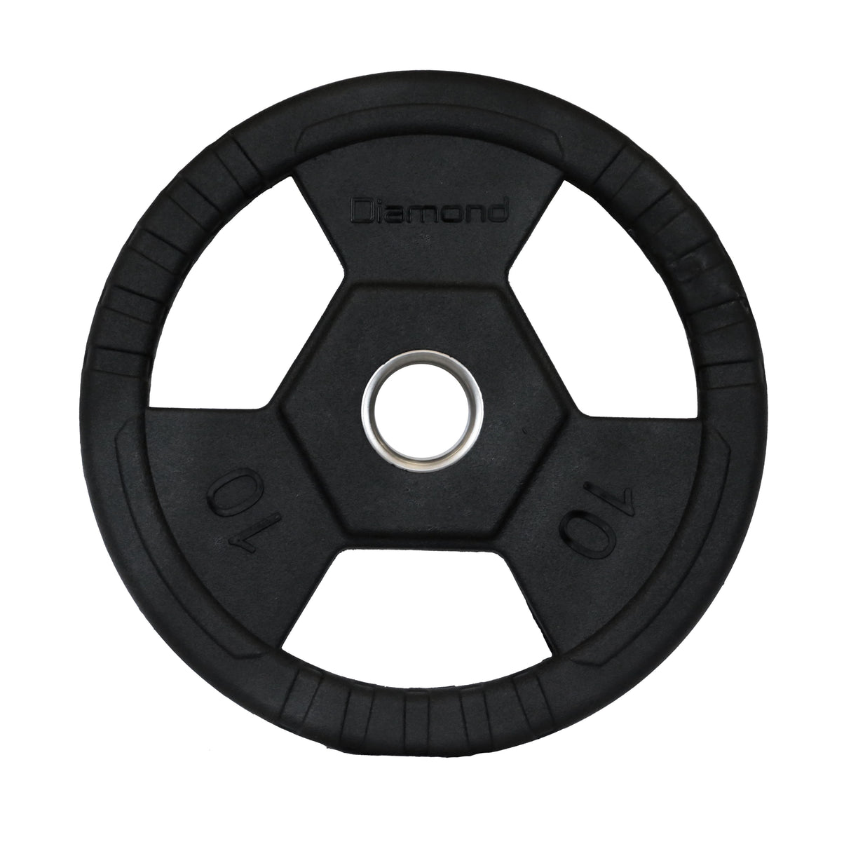 Disco Olimpico Gommato RUVIDO Tri-Grip foro Ø50 mm Cod. DGGD-P