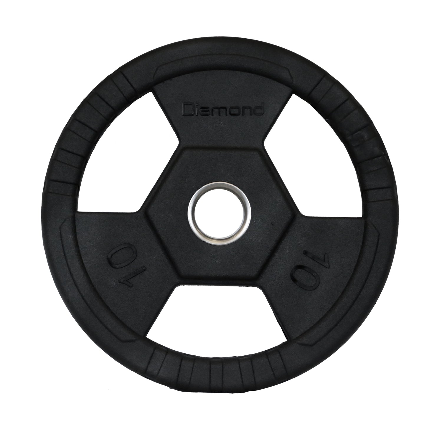 Disco Olimpico Gommato RUVIDO Tri-Grip foro Ø50 mm Cod. DGGD-P