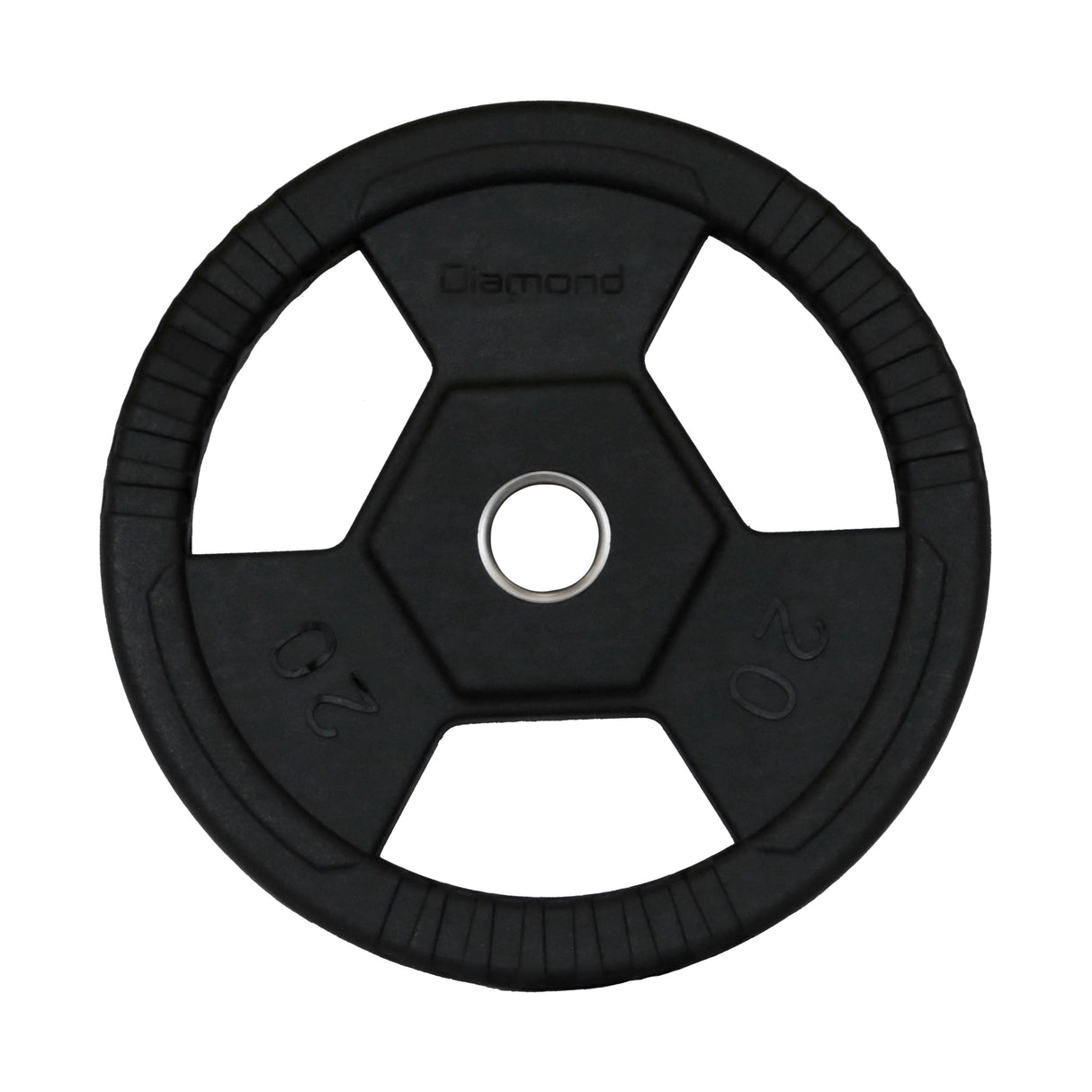 Disco Olimpico Gommato RUVIDO Tri-Grip foro Ø50 mm Cod. DGGD-P