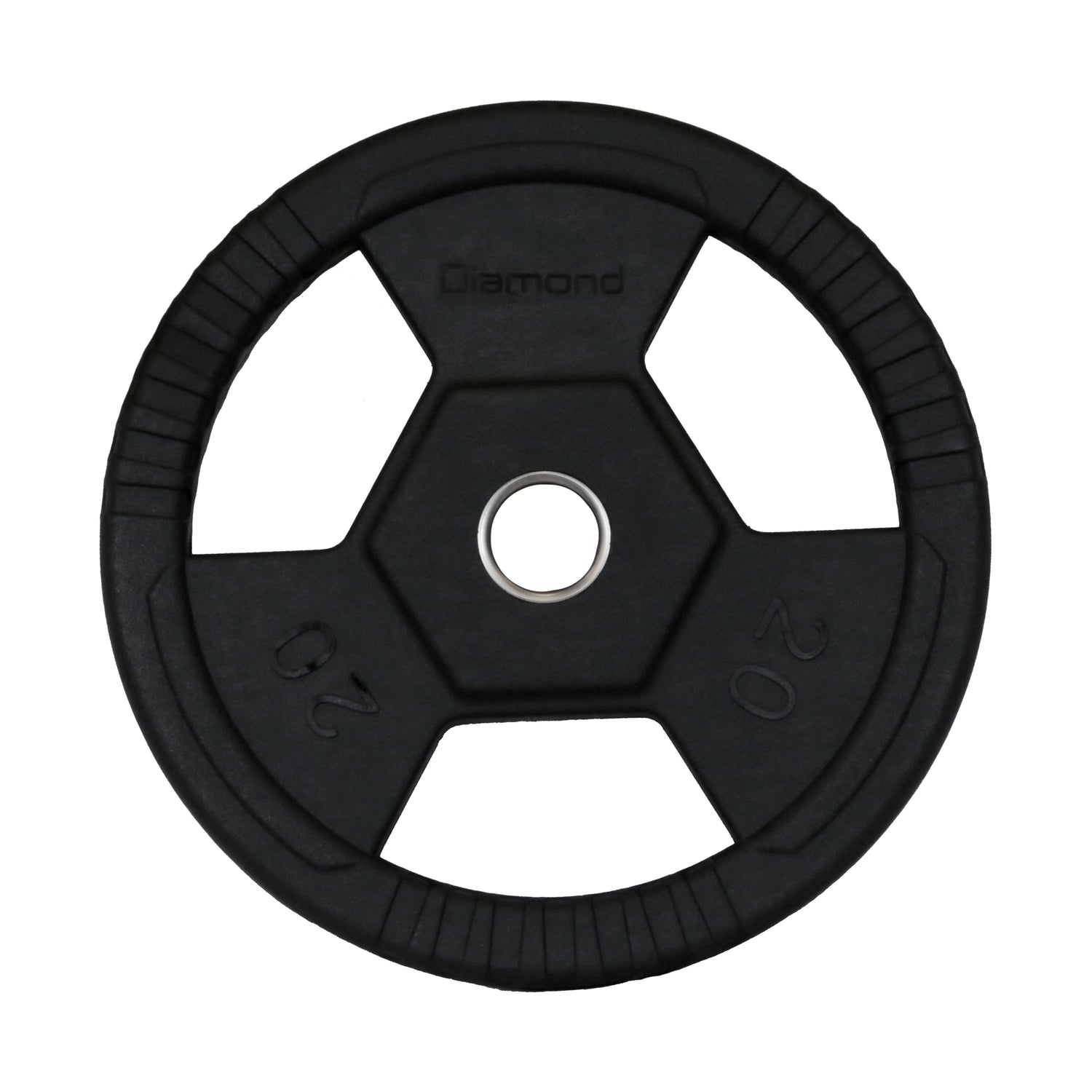 Disco Olimpico Gommato RUVIDO Tri-Grip foro Ø50 mm Cod. DGGD-P
