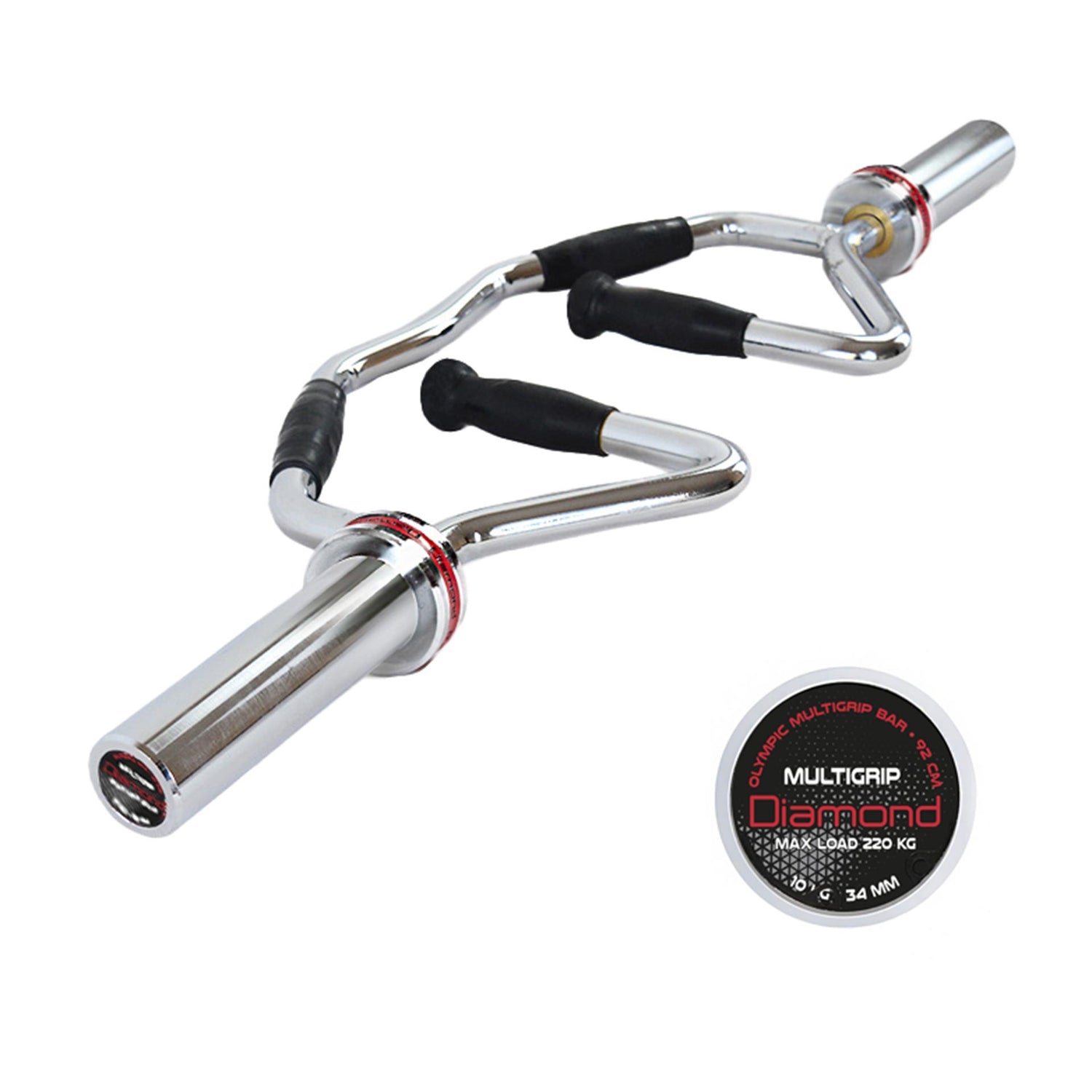 Bilanciere Olimpico – MULTIGRIP – 220 KG DIAMOND BMG92