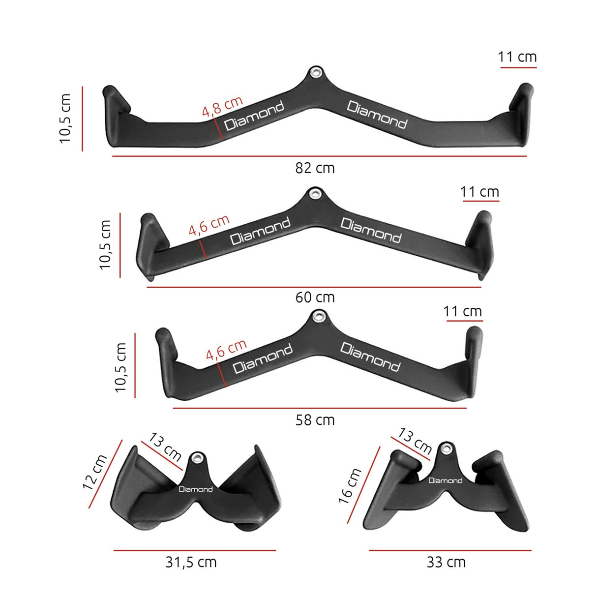 Set di Impugnature Power Grip DIAMOND Cod. POWERGRIP-SET