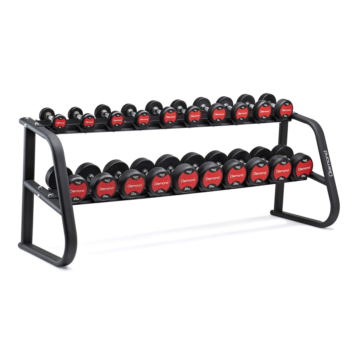 Rastrelliera manubri a 2 ripiani (10 COPPIE) Diamond Cod. RMD-2R