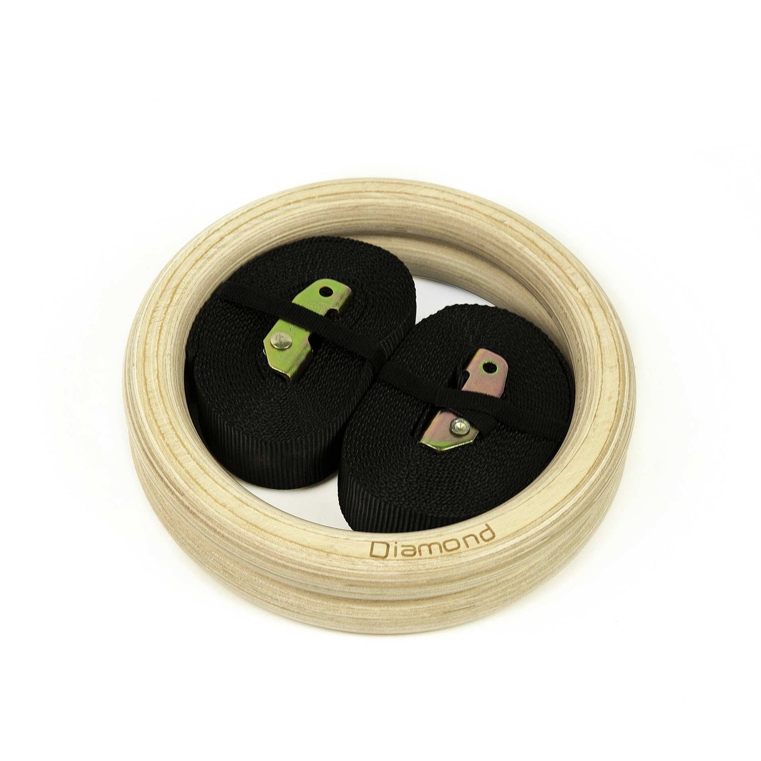 Coppia di Anelli Diamond In Legno Con Strap 3,8 MM DIAMOND Cod. AGLD