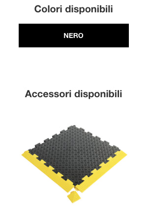 Angolo Pavimentazione Piastrelle ULTRAGRIP PVC RICICLATO NERO