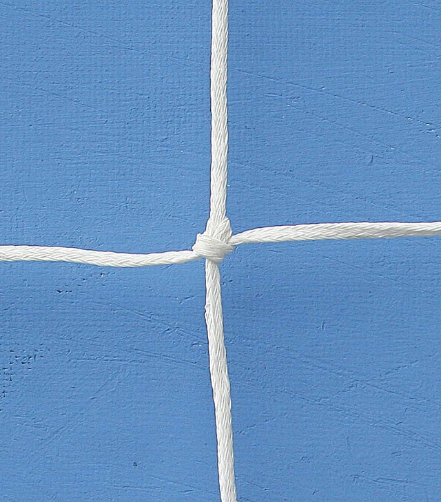 Coppia Reti Calcio Ridotto 4x2m Maglia QUADRATA in Polietilene da 130x2,5mm Art. 169