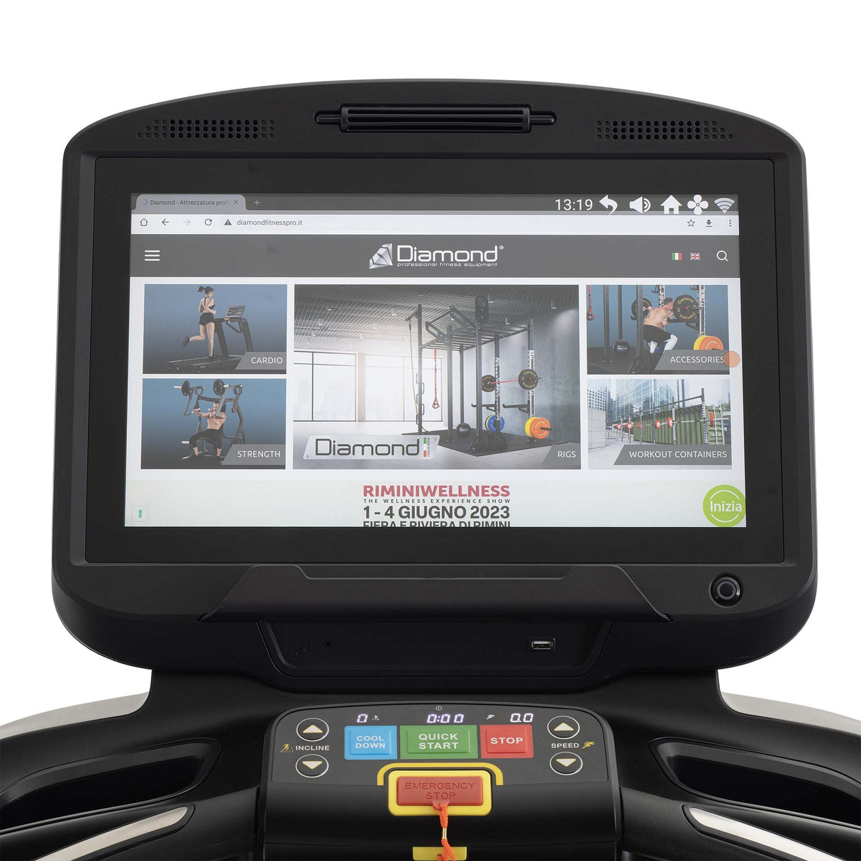 Tapis Roulant Diamond T95 Motore 7.0 HP AC Professionale