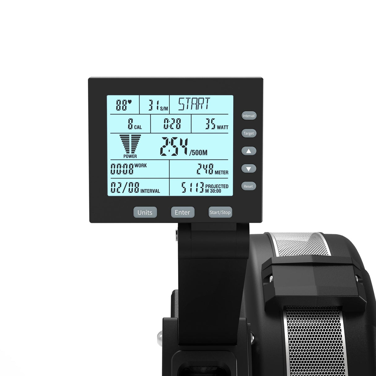 Vogatore resistenza ad aria 10 livelli manuali Trasmissione a catena R-AIR-C