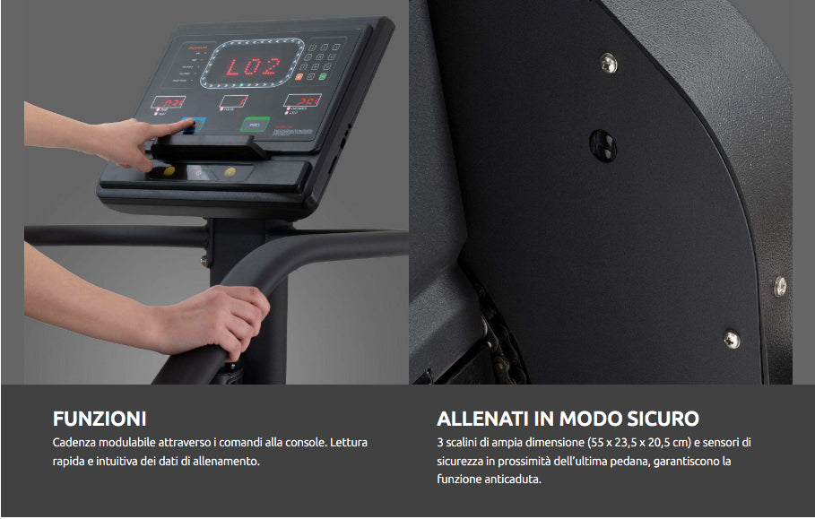 Stair Climber Elettromagnetica L38 24-164 step-minuto Diamond