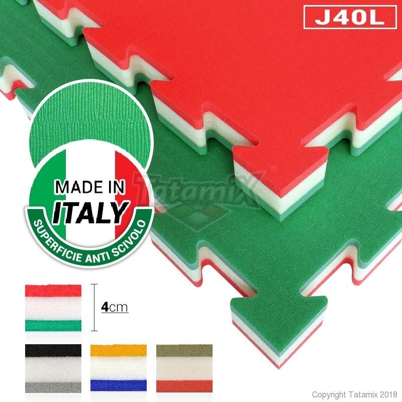 Tatami Incastro Judo Art. J40L 100x100 4cm. CUSTOM Combinazione personalizzata Quantità minima per la vendita 9 Moduli