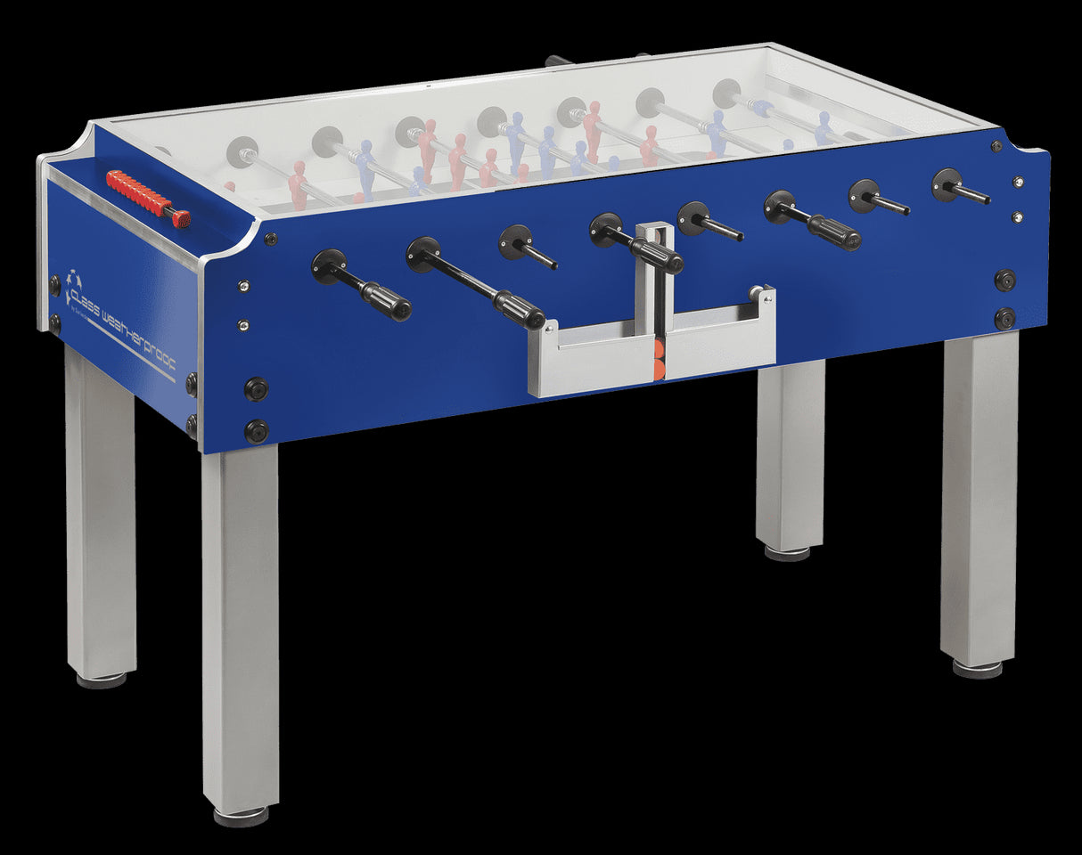 Calcio Balilla Garlando Class Outdoor Weatherproof Aste Uscenti Con Vetro Superiore