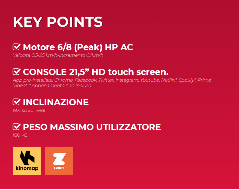 Tapis roulant Toorx TRX 9000 EVO TFT App Ready 3.0