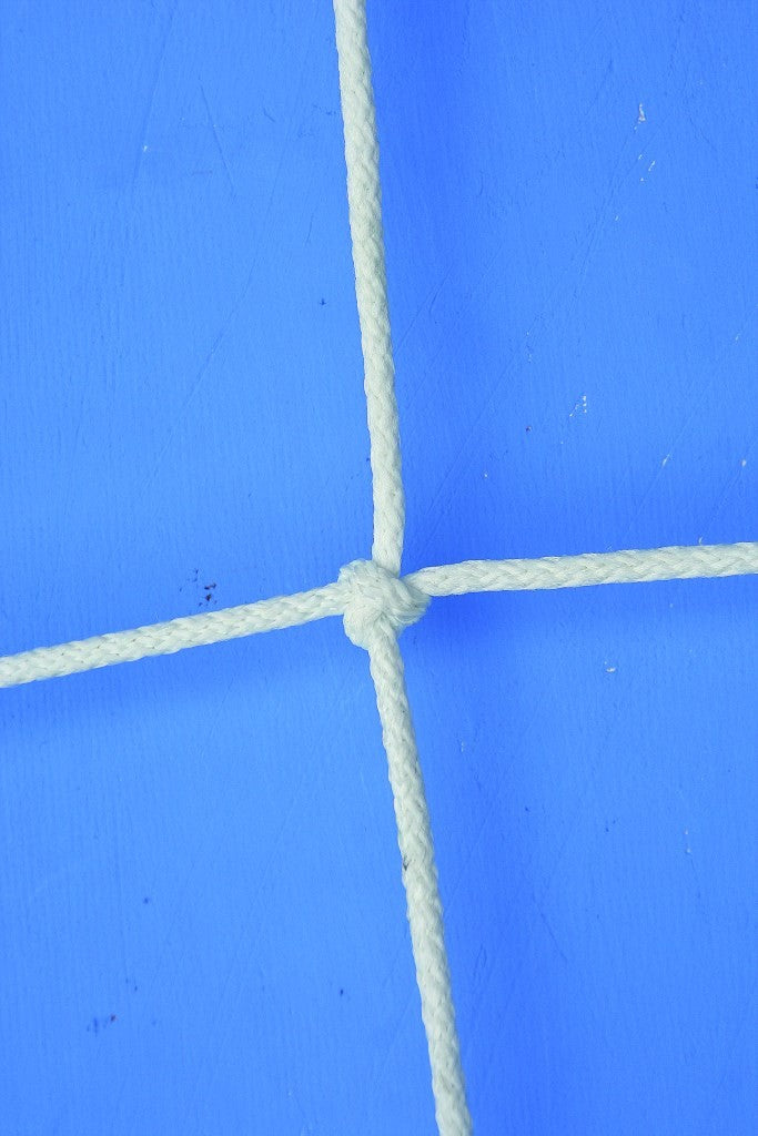 RETE CALCIO regolamentare dimensioni mt. 7,50×2,50 IN NYLON Text.100 x 6 Ø Art. C0012 la coppia