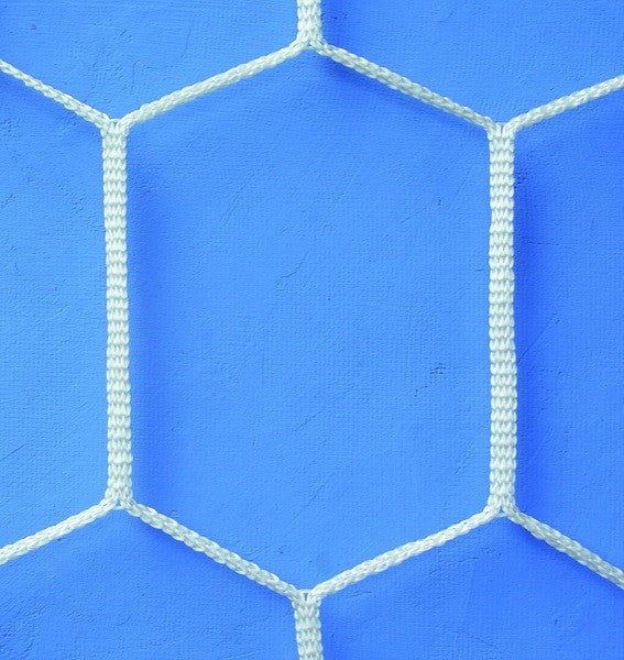 Rete regolamentare maglia Esagonale Calcio 7,50 x 2,50 mt. Polipropilene H.T. 80x5mm Art. C0022 (Tipo Italia 90)