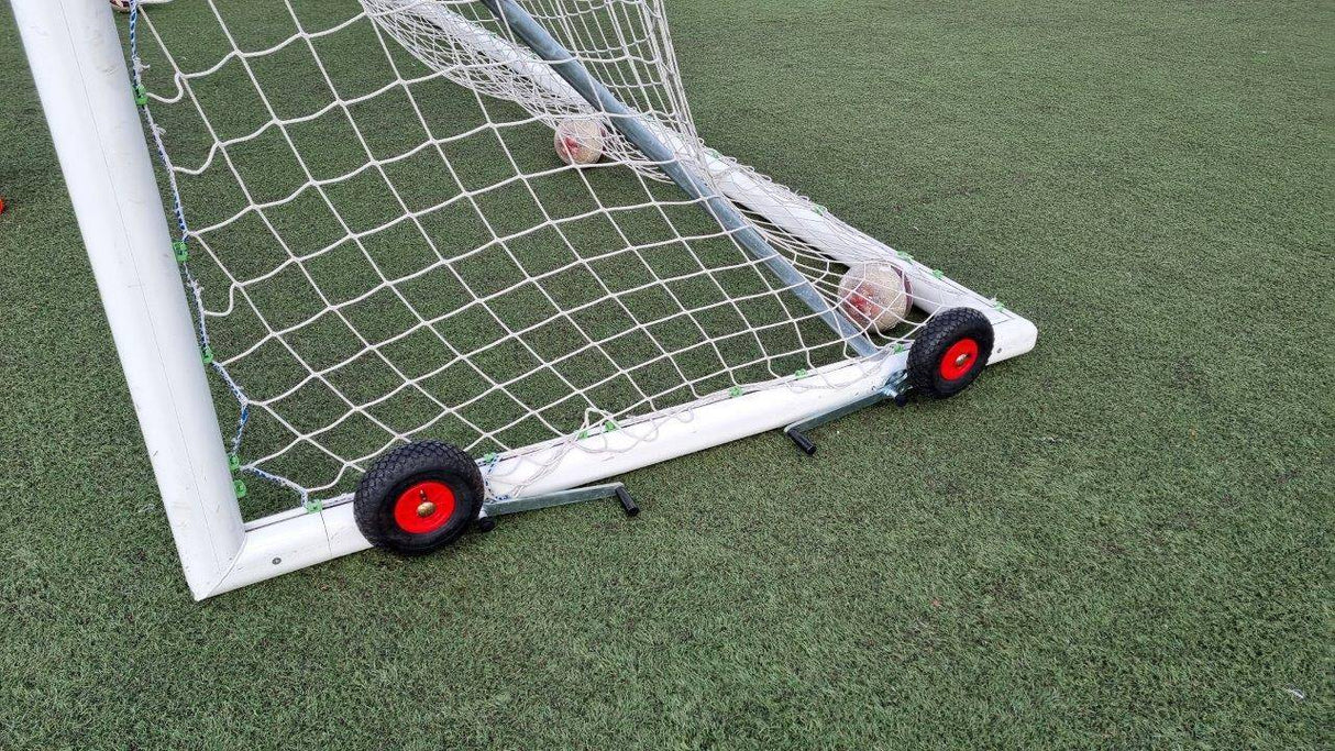 Kit 4 ruote sistema trasp. porta calcio trasportabile norme UNI Art6017