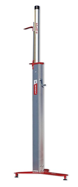 Coppia ritti salto in alto di alluminio, regolazione telescopica altezza fino a cm 265, omologati WA per competizioni S02562