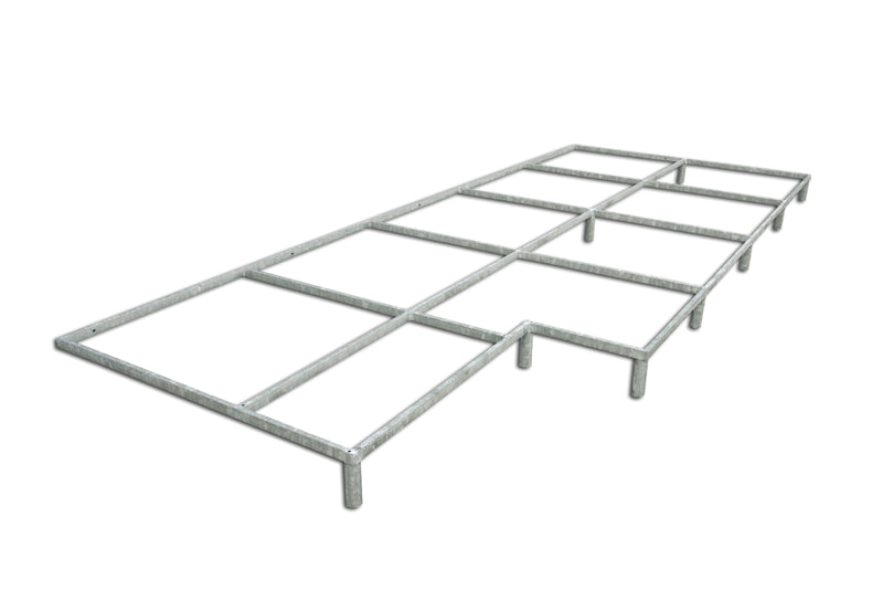 Piattaforma di sostegno e sollevamento area di caduta in acciaio zincato. Prezzo al mq S02620