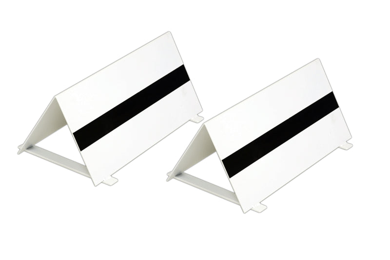 Coppia indicatori asse di battuta in acciaio verniciato S02660