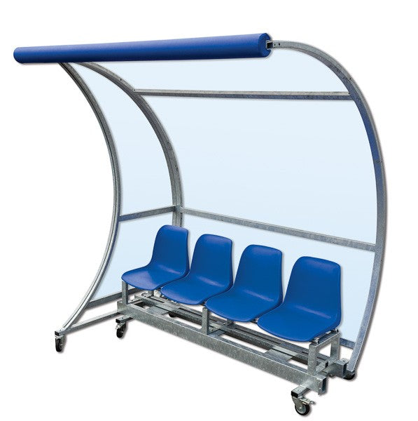 Panchina riserve ed allenatori S04414 su struttura mobile con ruote. Prezzo al mt S04415 RICHIEDERE PREVENTIVO