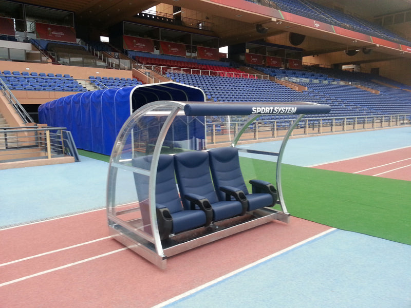 Panchina riserve e allenatori modello "Marrakech", poltrone in ecopelle personalizzabili S04445